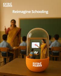 A teacher guiding a student with a digital lesson